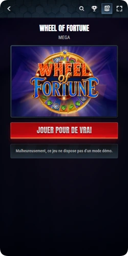 Lancement d'un jeu sur Glorion Casino avec l'option de partie en argent réel